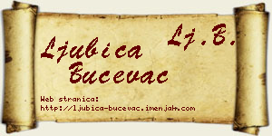 Ljubica Bučevac vizit kartica